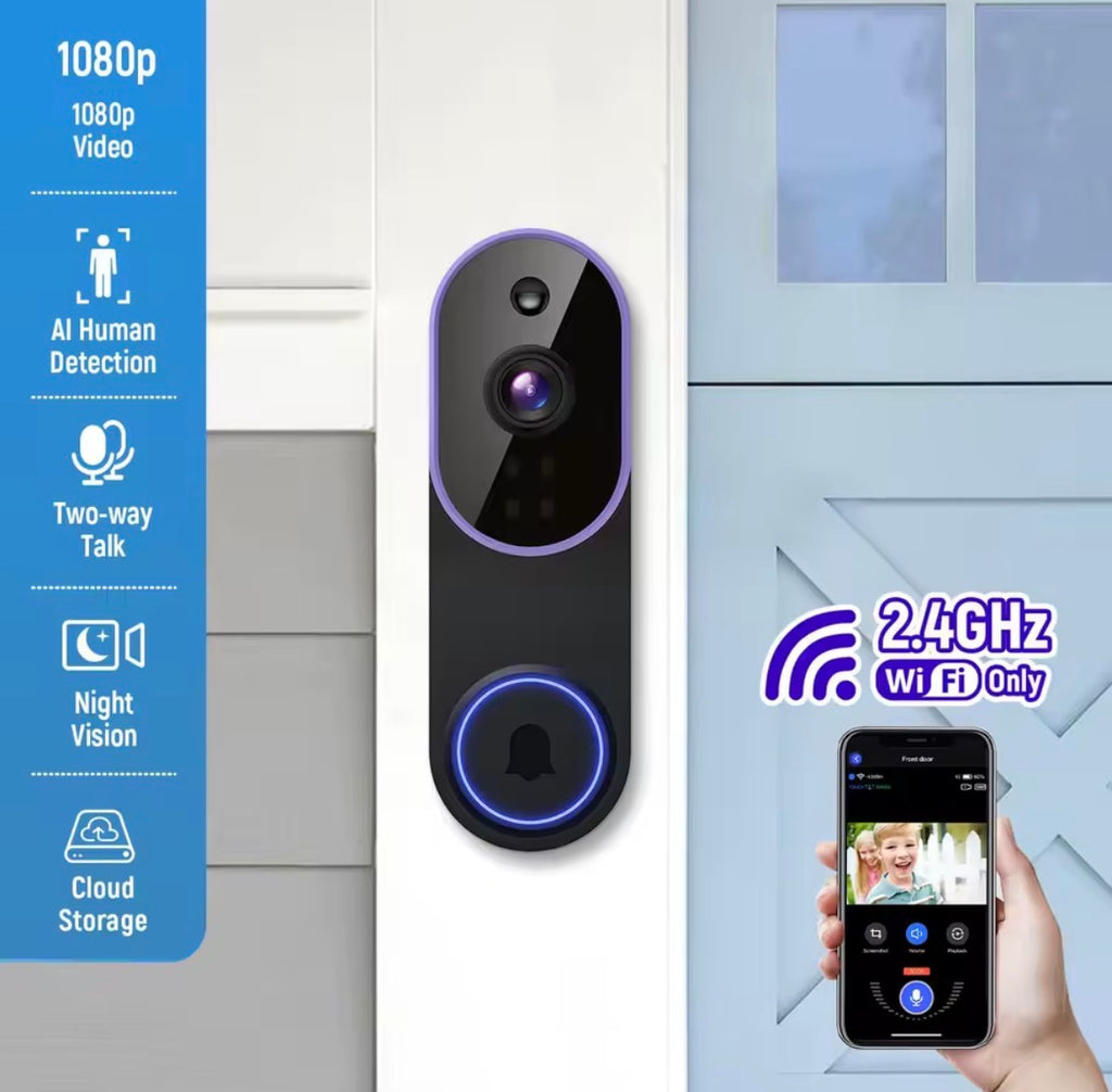 PeekShield Doorbell Camera installed view